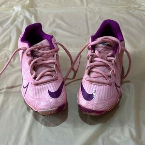 Nike Pink and Purple Softball Cleats size 13c